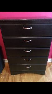 Dresser, night stand and desk with chair for sale!