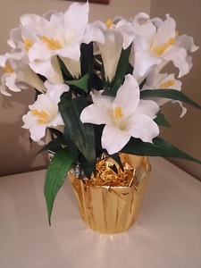 Easter Lillies. Artificial