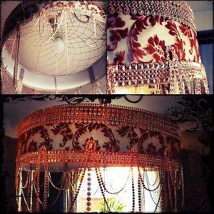 Handcrafted bohemian style hanging lamp