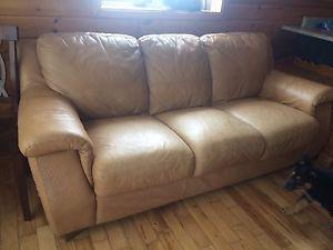 Leather couch 100$ or best offer