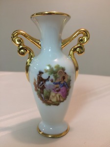 Limoges Miniature Vase Goudeville Limoges of France