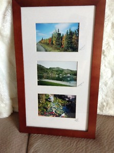 Locally done pictures in frame