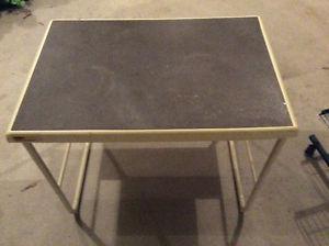 Metal Framed Desk with Textured Surface