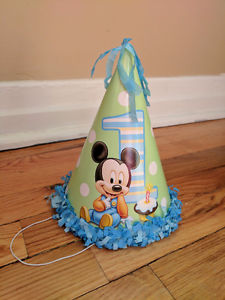 Mickey mouse 1st birthday hat