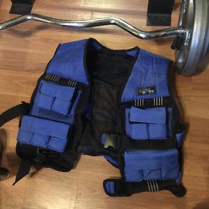 Never used 50lb adjustable weight vest