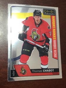  OPC Platinum Rookie Card- Thomas Chabot, Ottawa