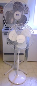 Oscillating Fans (2) 18inch and 16inch