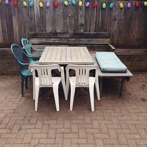 Patio dining table set $200