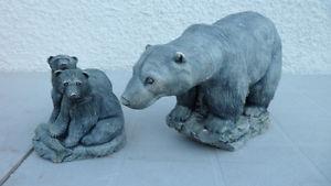 Polar Bear Carvings Large and Small $100 pair.