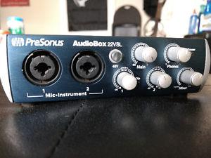 Presonus Audiobox recorder
