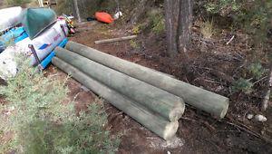 Pressure treated wood posts lumber