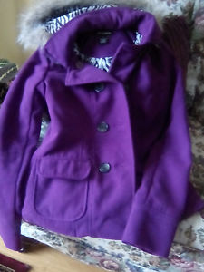 Purple Woolen Coat For Girls (for quick sale)