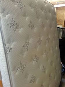 Queen size mattress, box spring and frame. Like new