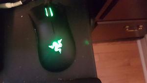 Razer DeathAdder mouse, 2 months old, new condition.