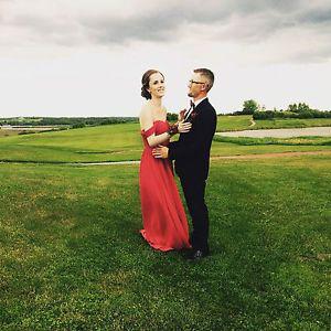 Red prom dress, excellent condition