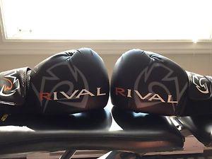 Rival sparing gloves and head gear