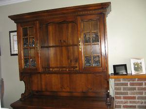 SOLID WOOD HUTCH AND BUFFET