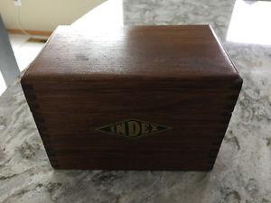Selling wooden recipe box