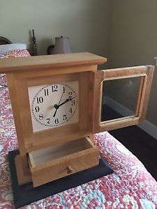 Shaker clock (maple and Birdseye maple)