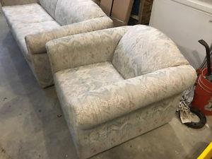 Sofa bed and matching chair