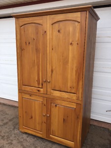 Solid pine wardrobe