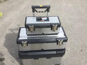 Stacking tool boxes