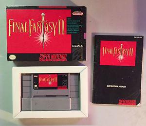 Super Nintendo Snes complete in box Final Fantasy II