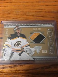 Tukka Rask prime game gear hockey card