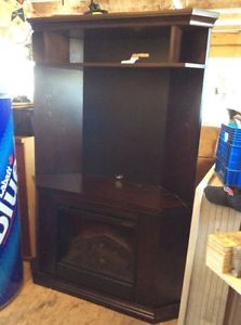 Tv/fireplace corner cabinet