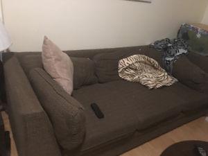 Two piece sectional couch free