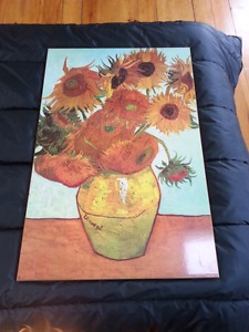 Van Gogh sunflowers mounted print