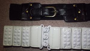 Various high waisted belts