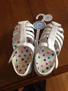 White sandals