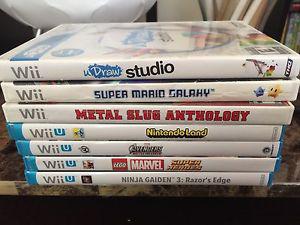 Wii and wii u games!!!!