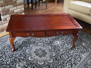 coffee table with 2 drawers