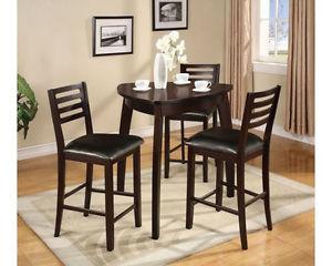 pub style table & 3 chairs