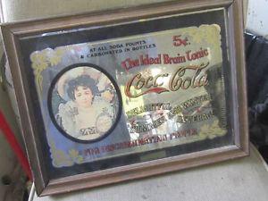 s COKE COCA COLA IDEAL BRAIN TONIC MIRROR $20 SODA POP