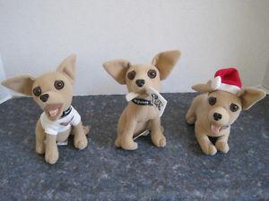 3 Taco Bell Talking Chihuahua Plush Collectible Toy Dog