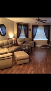 4 piece leather couches