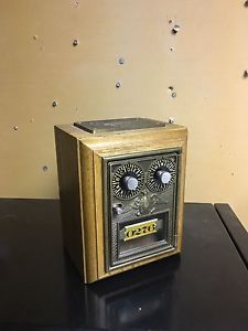 Antique Vintage Post Office Box Eagle Double Dial Corbin