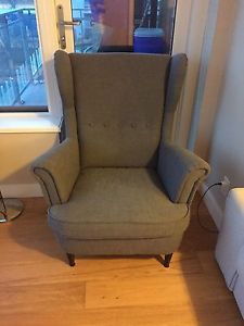 Armchair from IKEA Strandmon - dark grey
