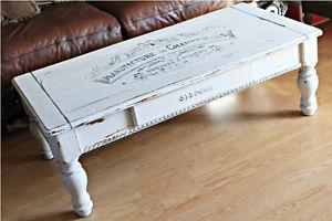 Beautiful Antique Style Shabby Chic Coffee Table Word