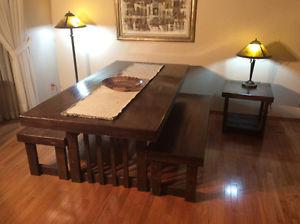 Beautiful new handcrafted dining table 595$!!!