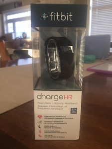 Brand new Fitbit Charge HR - black, size small