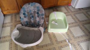 Chair top highchair and booster seat