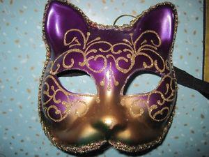 Custom Hand Made Cat Masquerade Mask