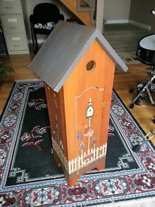 DECORATIVE HAND CRAFTED TOLL PAINTED STORAGE UNIT