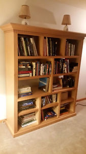 Decorative Solid Wood Bookcase Unit for sale