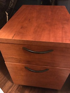 Desk drawers on wheels