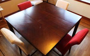 Dining Table & Chairs Set, Hardwood